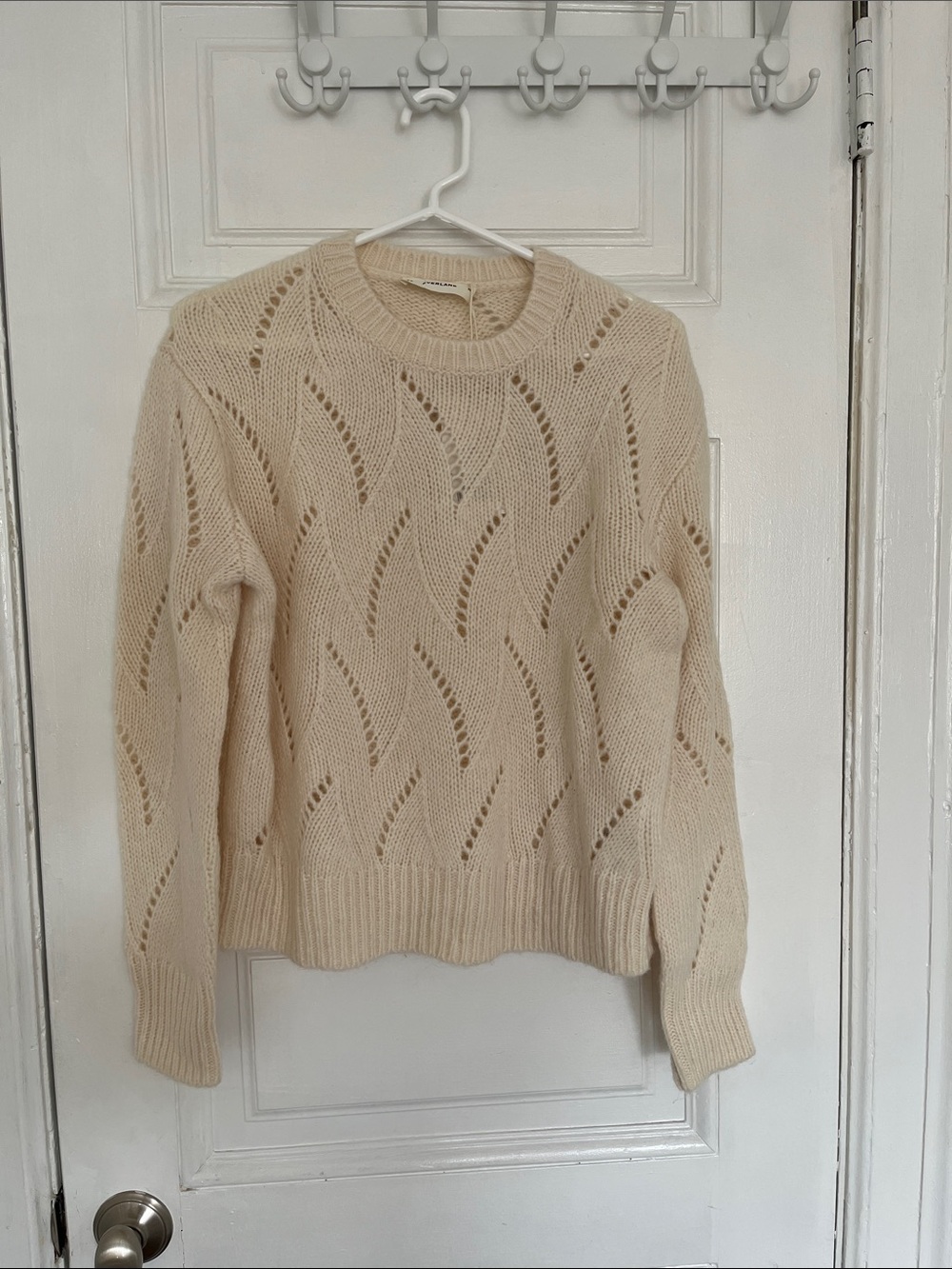 Everlane Pointelle cloud sweater NWT